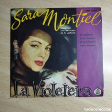 Discos de vinilo: EP 7” SARA MONTIEL. ARGENTINA. LA VIOLETERA+ 3.RARO.. Lote 402429534