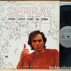Discos de vinilo: JOAN MANUEL SERRAT CADA LOCO CON SU TEMA LP ANO 1983. Lote 402432694