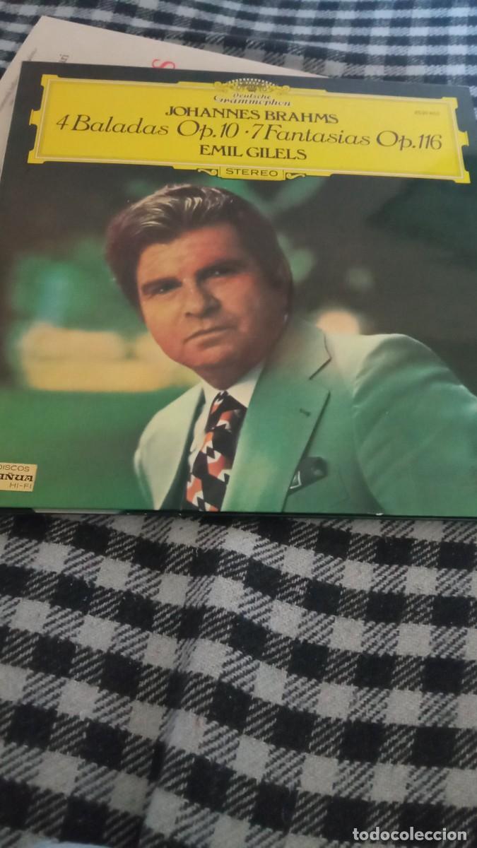 Discos de vinilo: Brahms Gilels. - Foto 1
