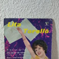 Discos de vinilo: LITA TORELLÓ – TIERRA GRIS. Lote 402445189