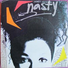 Discos de vinilo: JANET JACKSON - NASTY / YOU'LL NEVER FIND (SINGLE ESPAÑOL, AM RECORDS 1986). Lote 402461609
