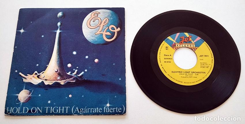 Discos de vinilo: VINILO SINGLE DE ELECTRIC LIGHT ORCHESTRA. HOLD ON TIGHT. 1981. - Foto 1
