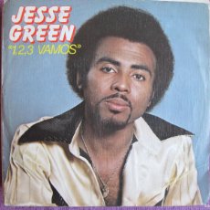 Discos de vinilo: JESSE GREEN - 1, 2, 3 LET'S GO / OLD TIME BOOGIE (SINGLE PROMO ESPAÑOL, RED BUS RECORDS 1981). Lote 402479549