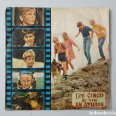 Discos de vinilo: LOS CINCO SE VEN EN APUROS BSO (ESPAÑA - TRIANGULO - 1972) ENID BLYTON. Lote 402521669