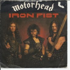 Discos de vinilo: MOTÖRHEAD .- IRON FIST SINGLE ROJO BRONZE BRO 142 ‎UK 1982. Lote 402525164