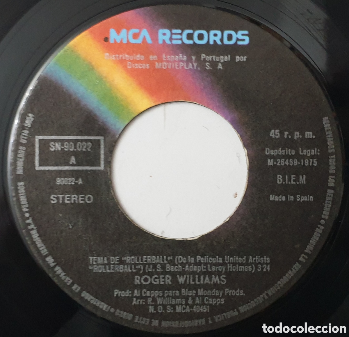 Discos de vinilo: ROGER WILLIAMS - Rollerball BSO (Espa&ntilde;a - MCA - 1975) - Foto 4