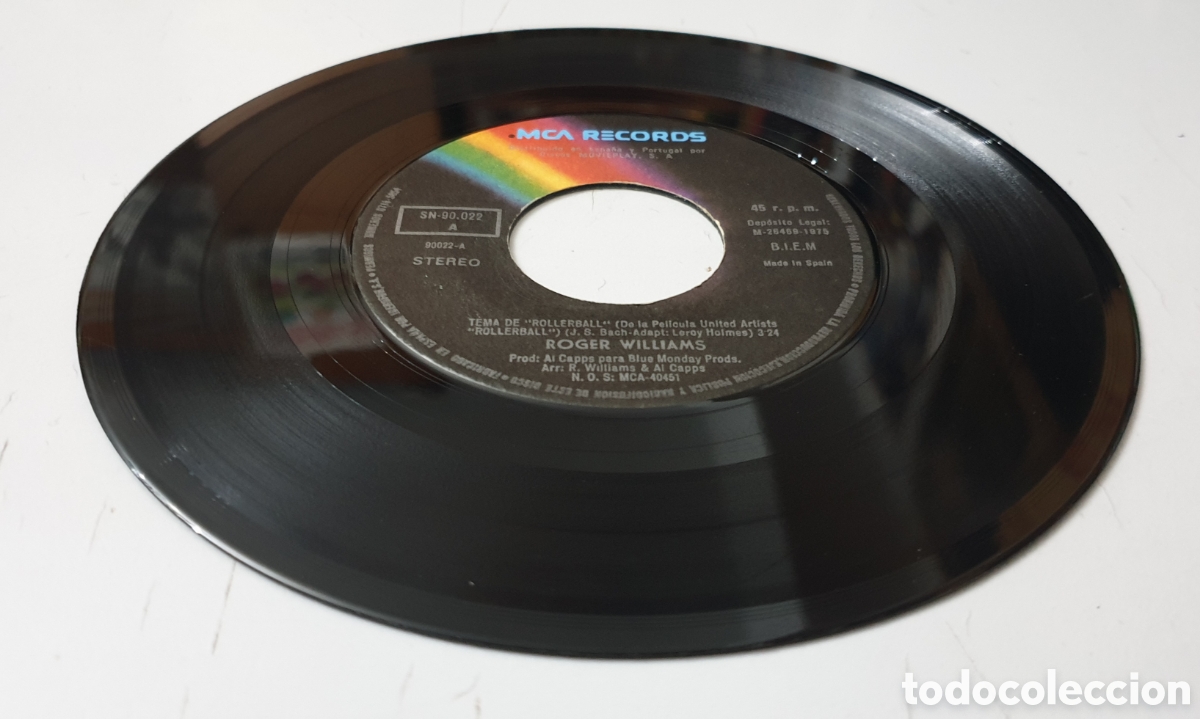 Discos de vinilo: ROGER WILLIAMS - Rollerball BSO (Espa&ntilde;a - MCA - 1975) - Foto 5