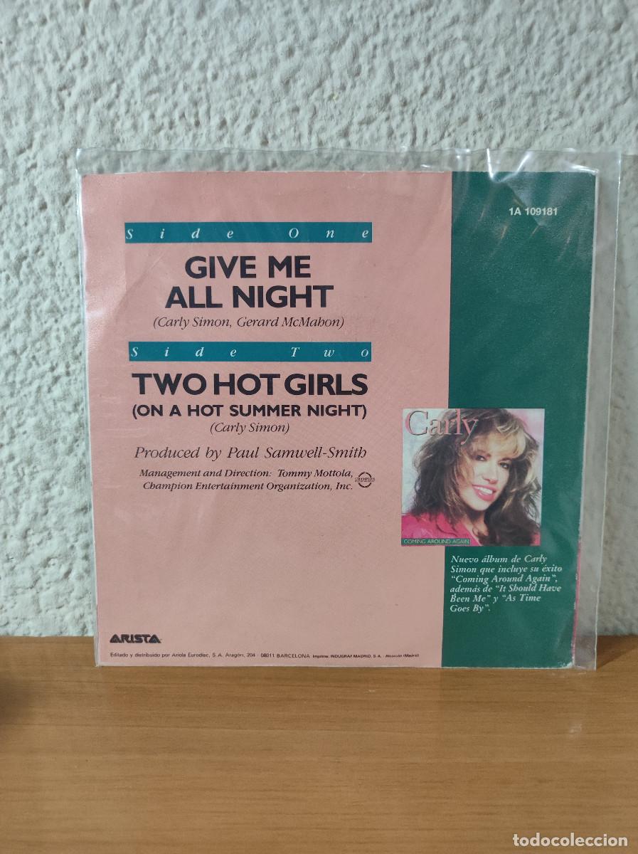 Discos de vinilo: Carly Simon &ndash; Give Me All Night - Foto 2