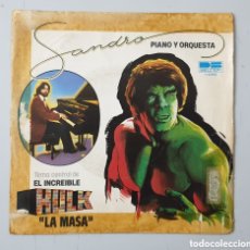 Discos de vinilo: SANDRO - TEMA CENTRAL EL INCREÍBLE HULK/+1 (ESPAÑA - BELTER - 1981) MARVEL LOU FERRIGNO. Lote 402532814