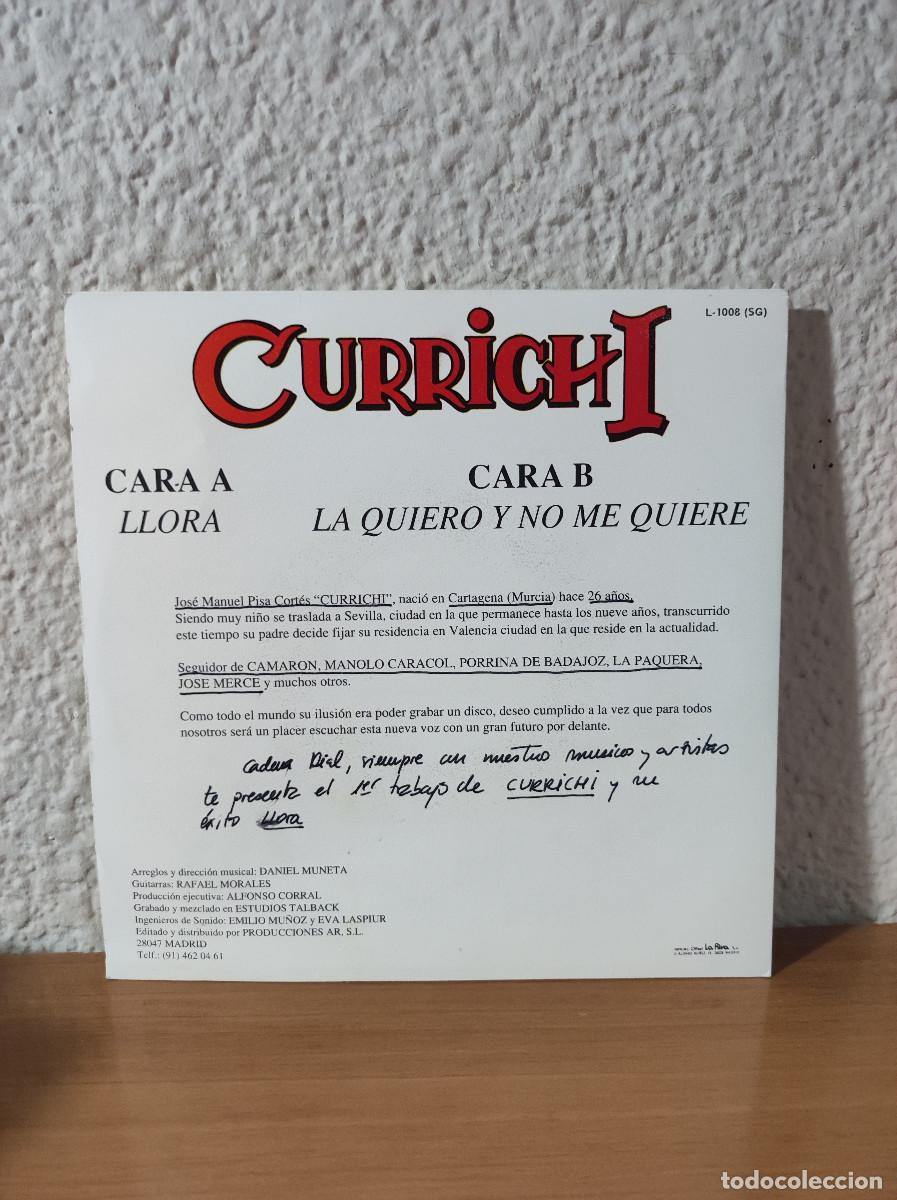 Discos de vinilo: Currichi &ndash; Llora - Foto 2