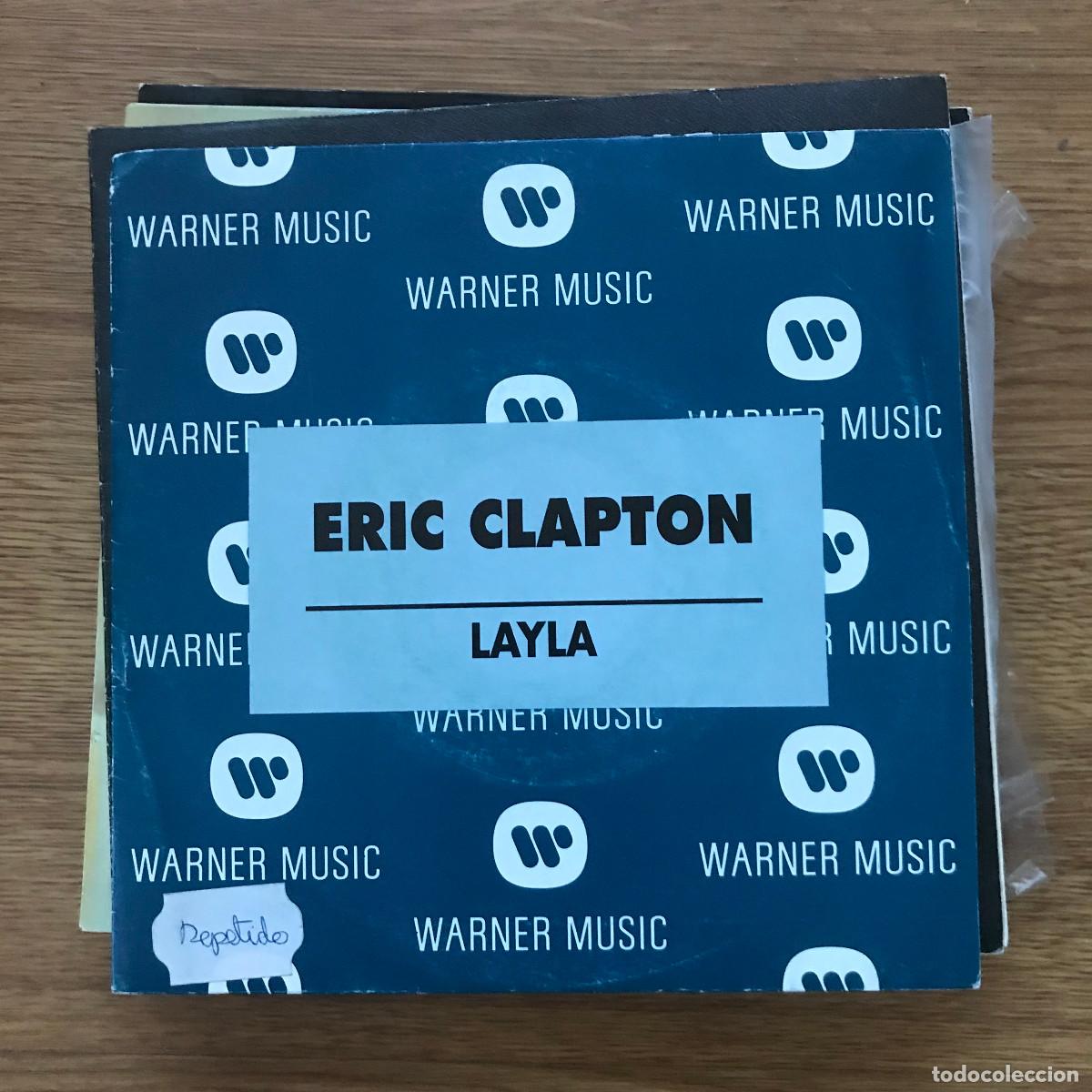 Discos de vinilo: ERIC CLAPTON - LAYLA - 7&rdquo; SINGLE WARNER 1992 PROMO - Foto 1