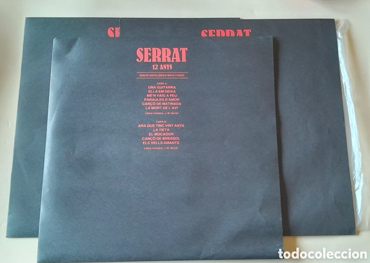 Discos de vinilo: SERRAT - 12 ANYS - CAJA 3 LP - Foto 3