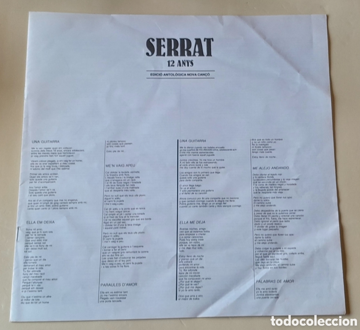 Discos de vinilo: SERRAT - 12 ANYS - CAJA 3 LP - Foto 5