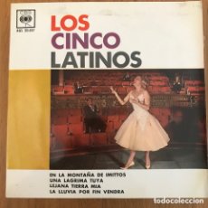 Discos de vinilo: LOS CINCO LATINOS EN LA MONTAÑA DE IMITTOS + 3 EP ESPAÑA MUY BIEN CONSERVADO. Lote 402633344