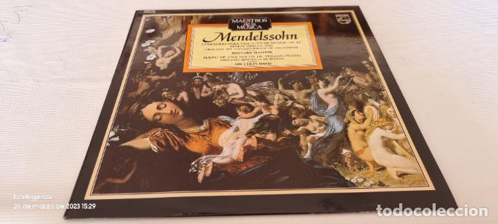 Discos de vinilo: MENDELSSOHN CONCIERTO PARA VIOLIN EN MI MENOR 64 MAESTROS DE LA MUSICA LP VINILO CLASICA V444