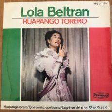 Discos de vinilo: LOLA BELTRAN HUAPANGO TORERO + 3 EP ESPAÑA EXCELENTE. Lote 402635934