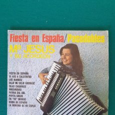 Discos de vinilo: Mª JESÚS Y SU ACORDEÓN – FIESTA EN ESPAÑA / PASODOBLES. Lote 402694914