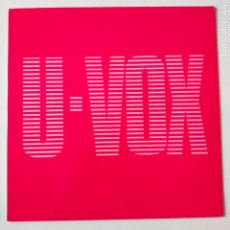 Discos de vinilo: ULTRAVOX- U VOX- SPAIN LP 1986 + INSERT- VINILO CASI NUEVO.. Lote 402695844