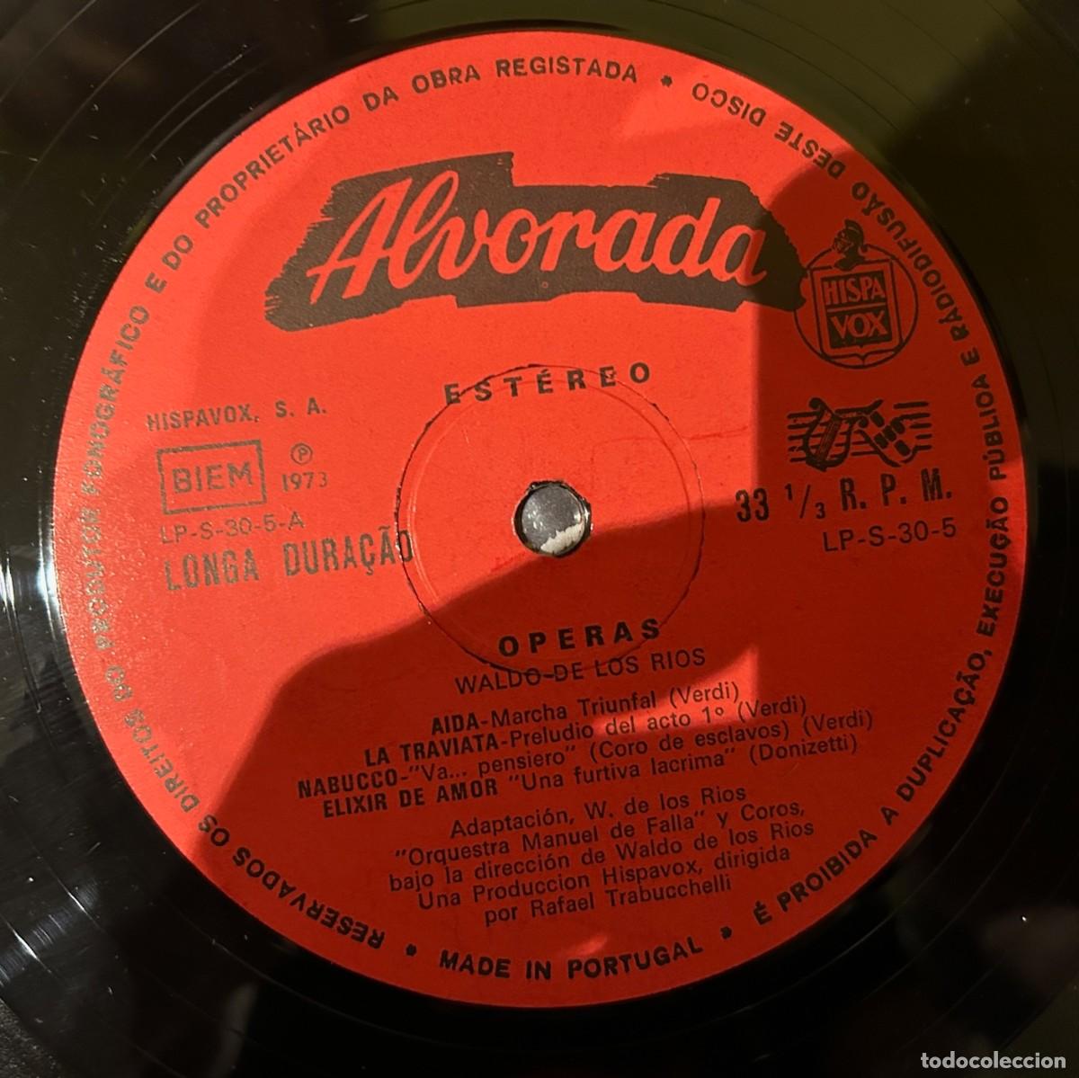 Discos de vinilo: Waldo De Los Rios &ndash; Operas. Estado. Vg / Vg. 1973 - Foto 4