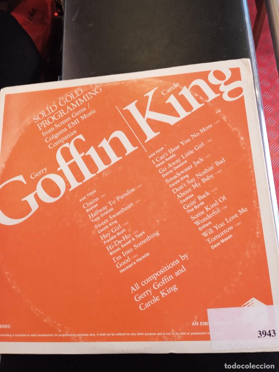 Discos de vinilo: CAROLE KING/ JERRY GOFFIN- SOLID GOLD PROGRAMMING. LP DOBLE. USA. RARO. - Foto 2