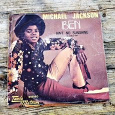 Discos de vinilo: SINGLE MICHAEL JACKSON. BEN. AIN'T NO SUNSHINE