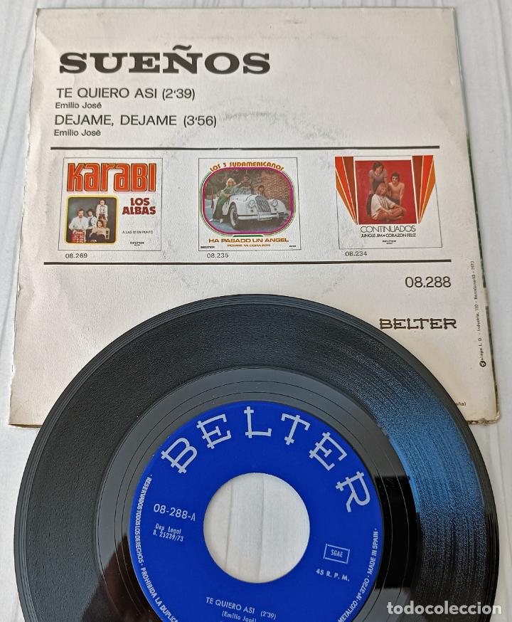 Discos de vinilo: SUE&Ntilde;OS - TE QUIERO ASI BELTER - 1973 - Foto 2