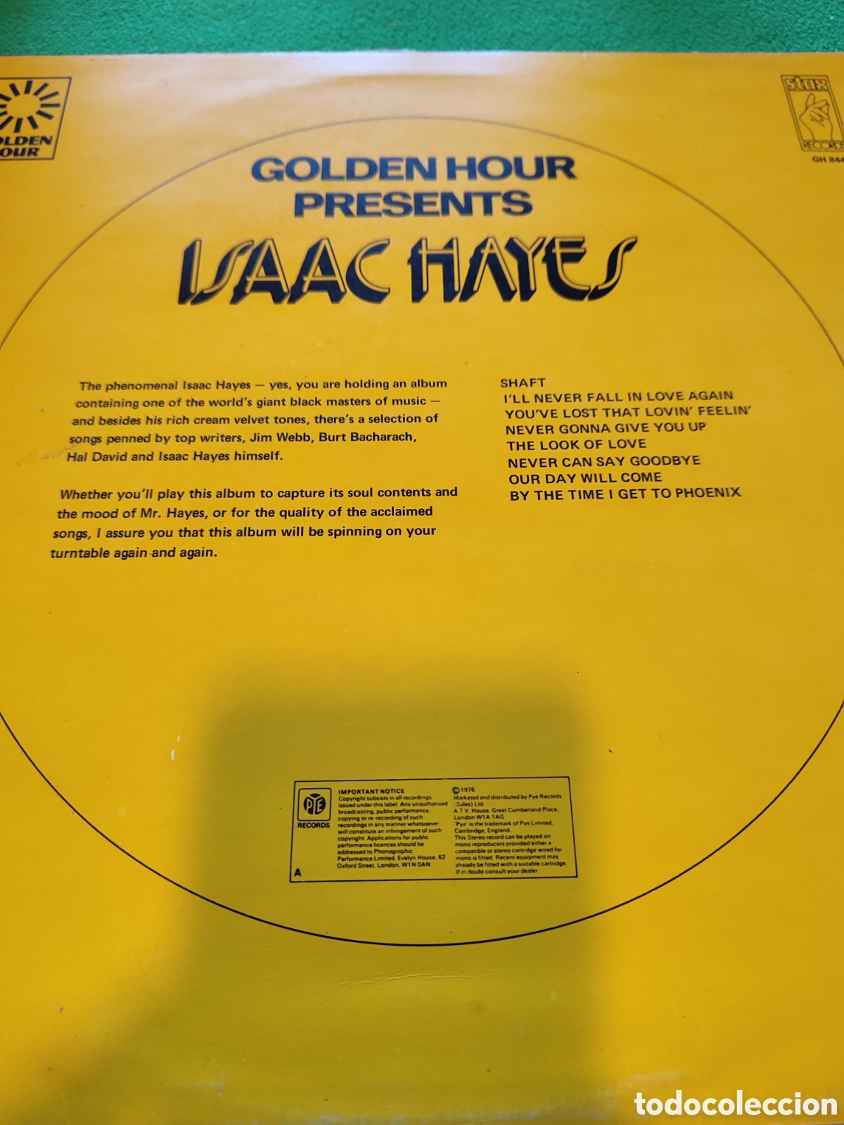 Discos de vinilo: Isaac Hayes - Golden hour present - Foto 2