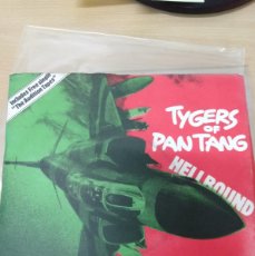 Discos de vinilo: SINGLE 7”. TYGERS OF PAN TANG. ” HELLBOUND ” + ” THE AUDITION TAPES”. EDICION UK. 1981. MCA RECORDS.. Lote 402754474