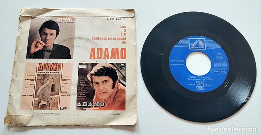 Discos de vinilo: VINILO SINGLE DE ADAMO. VA MON BATEAU. 1970. - Foto 2