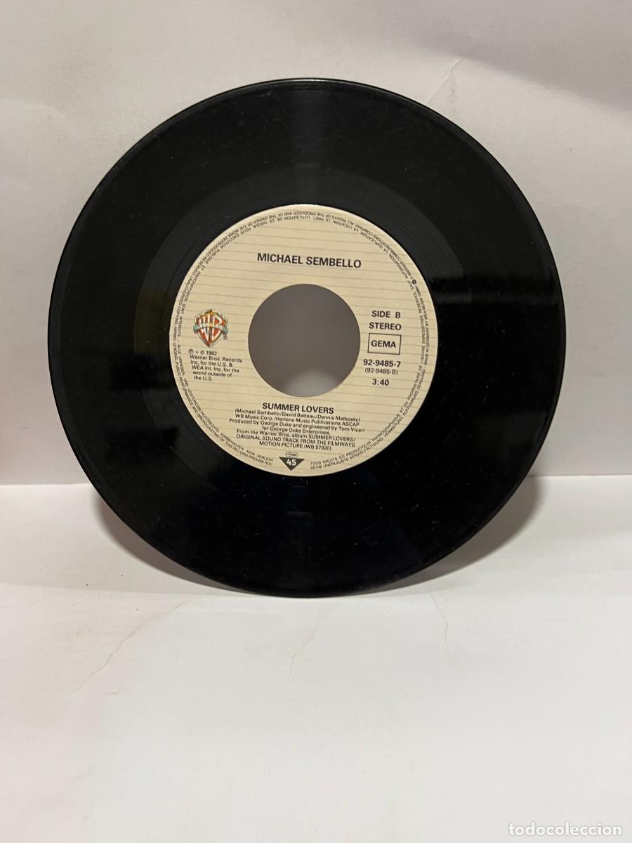 Discos de vinilo: SINGLE - MICHAEL SEMBELLO - AUTOMATIC MAN / SUMMER LOVERS - WB RECORDS - MADRID 1983 - Foto 3