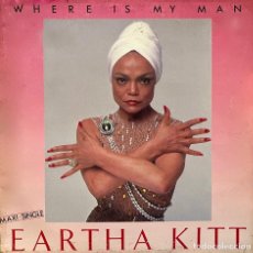 Discos de vinilo: EARTHA KITT, WHERE IS MY MAN. MAXI SINGLE ESPAÑA 2 TEMAS. Lote 402882234