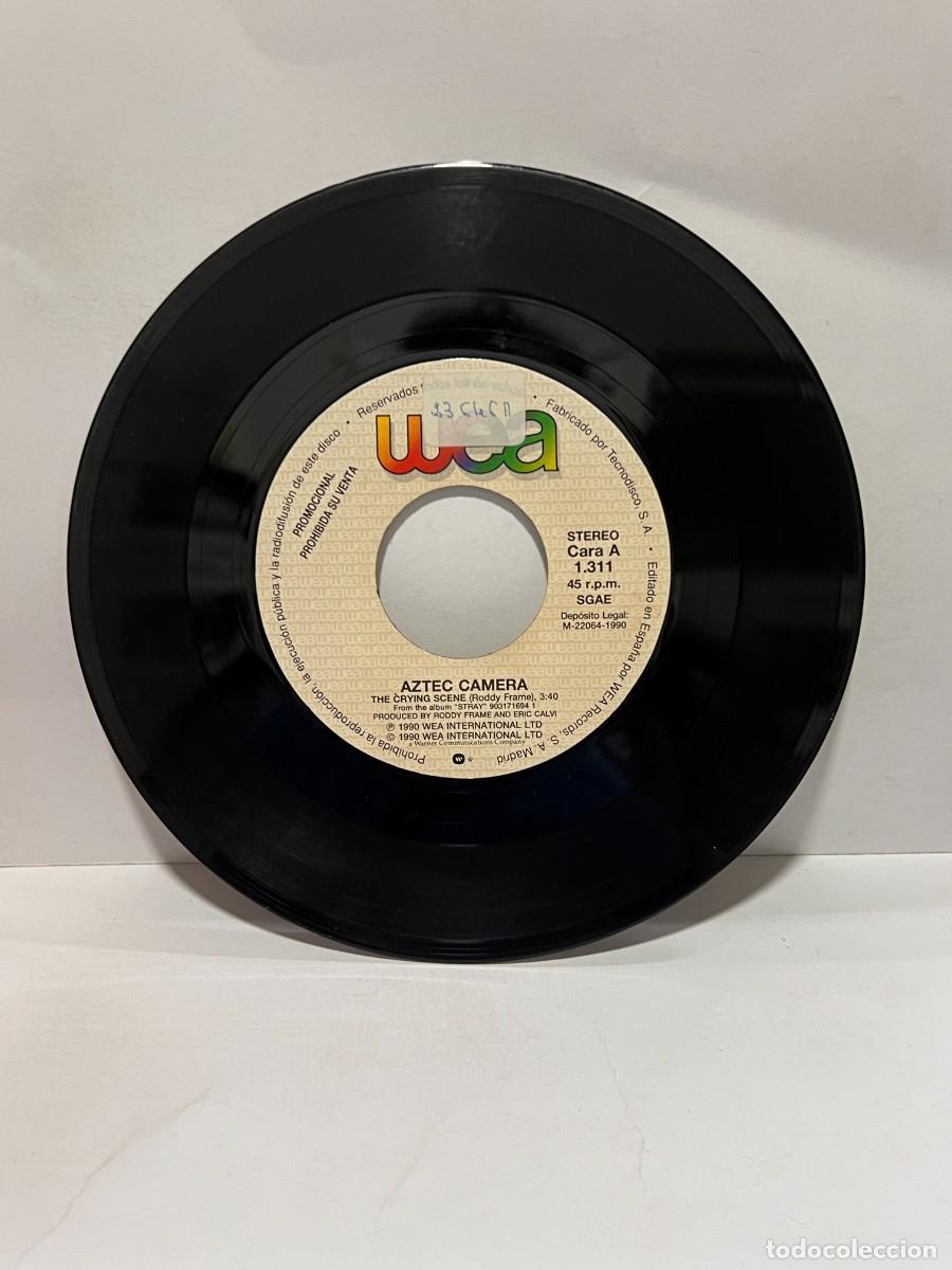 Discos de vinilo: SINGLE - AZTEC CAMERA - THE CRYING SCENE - WEA RECORDS - MADRID 1990 - Foto 3