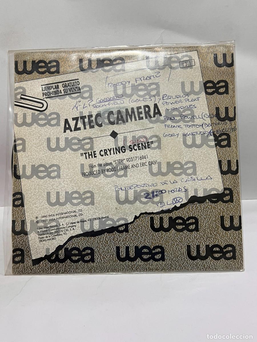 Discos de vinilo: SINGLE - AZTEC CAMERA - THE CRYING SCENE - WEA RECORDS - MADRID 1990 - Foto 4