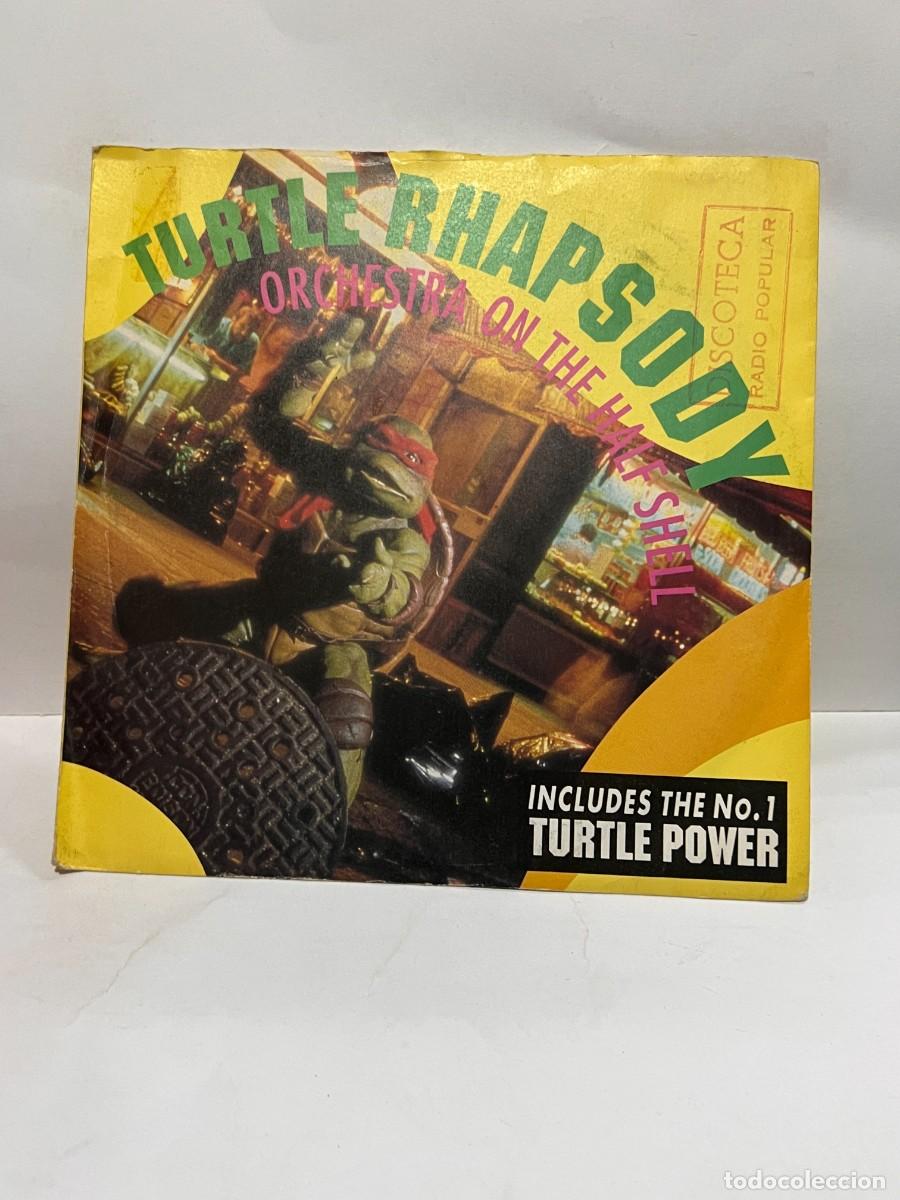 Discos de vinilo: SINGLE - ORCHESTRA ON THE HALF SHELL - TURTLE RHAPSODY / TURTLE POWER - SBK - 1990 - Foto 1