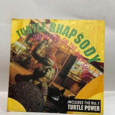 Discos de vinilo: SINGLE - ORCHESTRA ON THE HALF SHELL - TURTLE RHAPSODY / TURTLE POWER - SBK - 1990. Lote 402908399