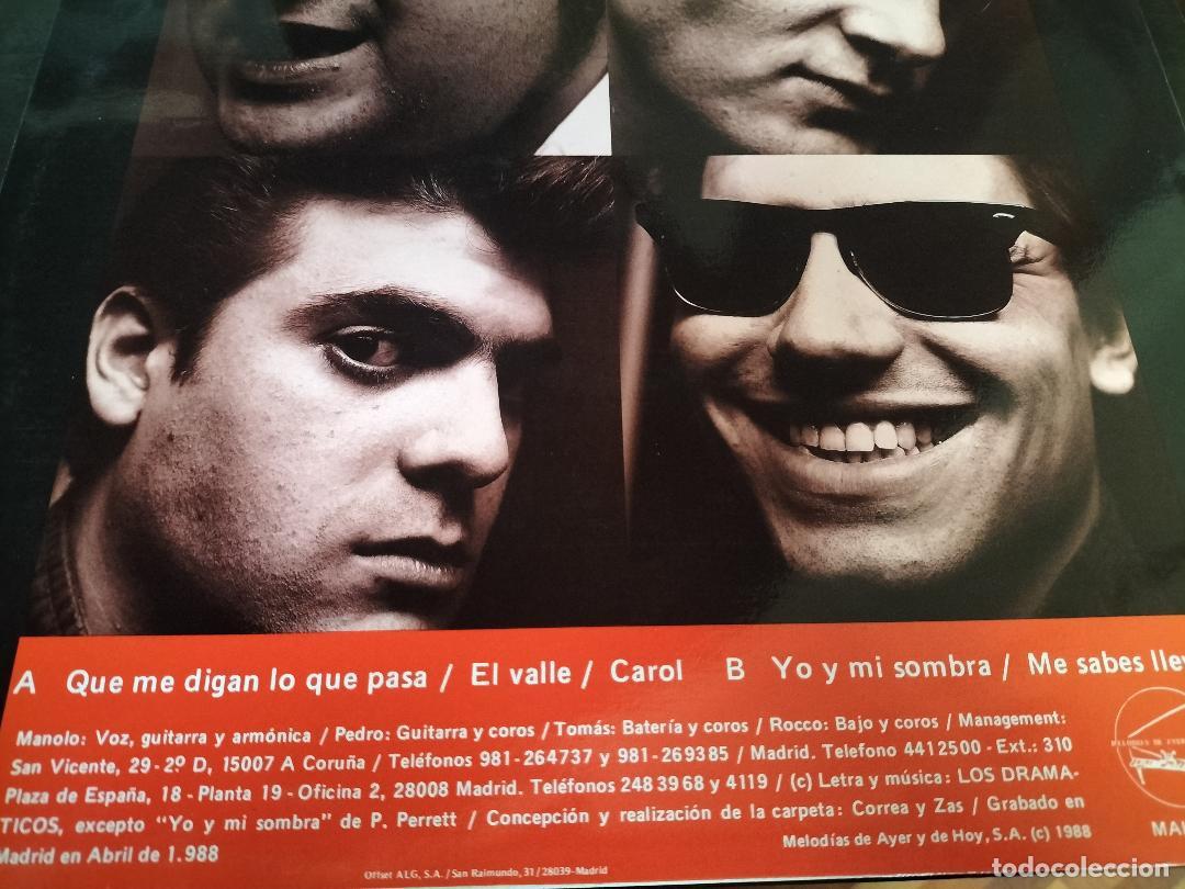 Discos de vinilo: LOS DRAMATICOS - MINI LP MELODIAS DE AYER Y HOY 1988 - Foto 2