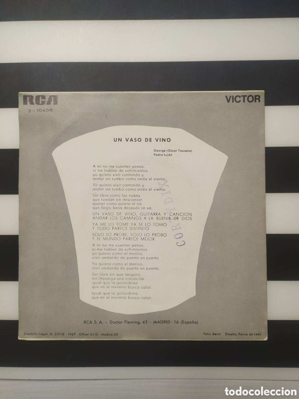 Discos de vinilo: Single Henry Stephen. Un vaso de vino / Stella - Foto 2