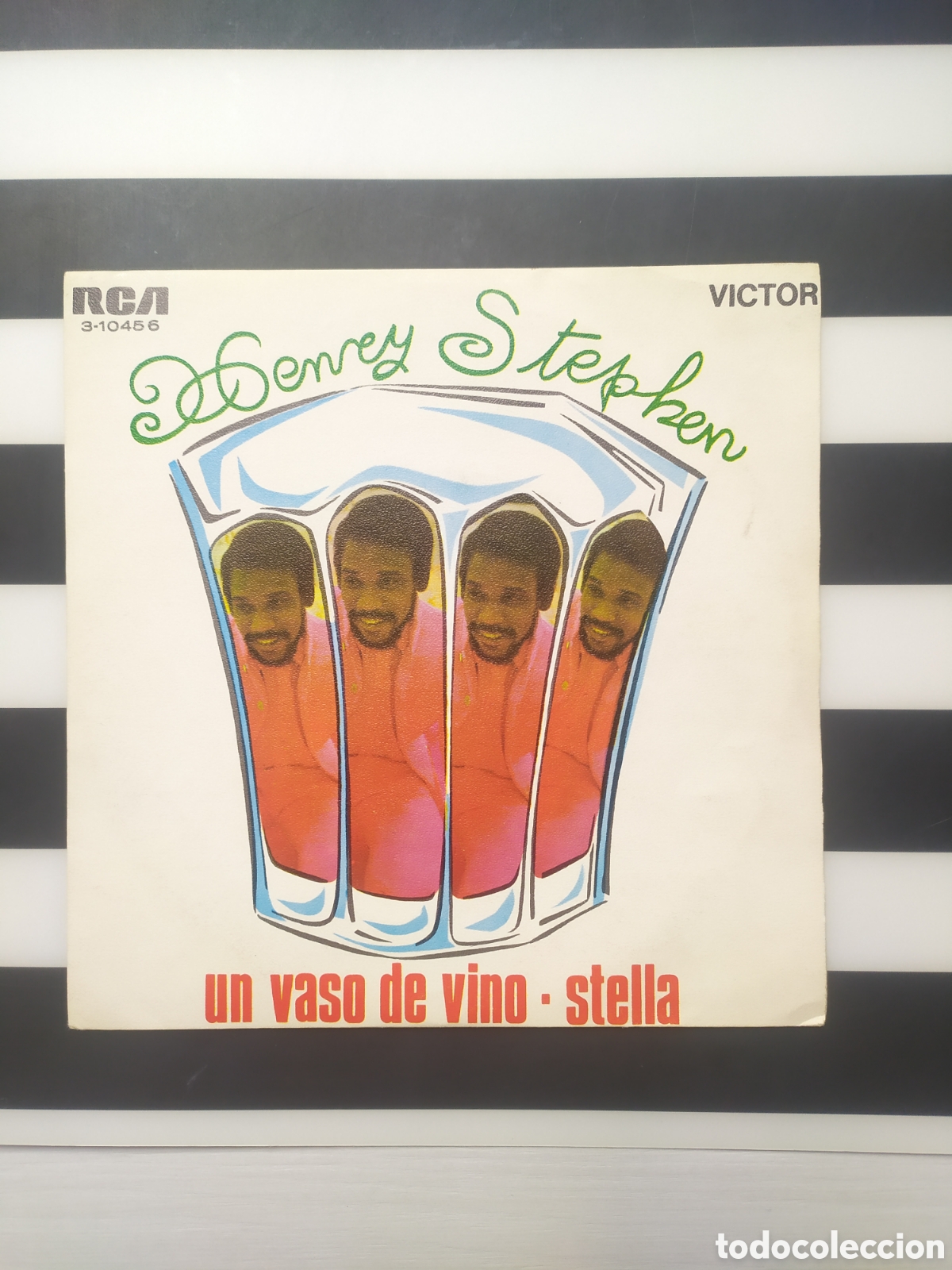 Discos de vinilo: Single Henry Stephen. Un vaso de vino / Stella - Foto 1