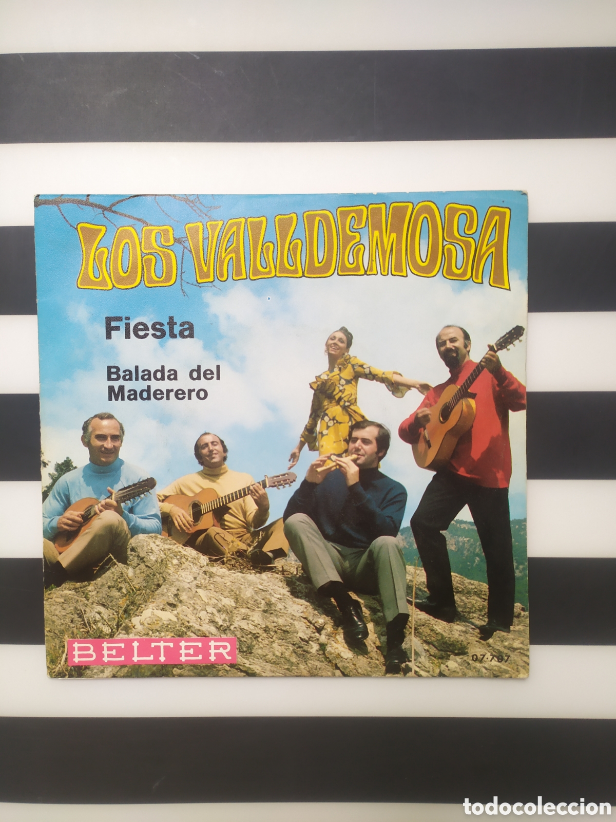 Discos de vinilo: Single Los Valldemosa. Fiesta / Balada del maderero - Foto 1