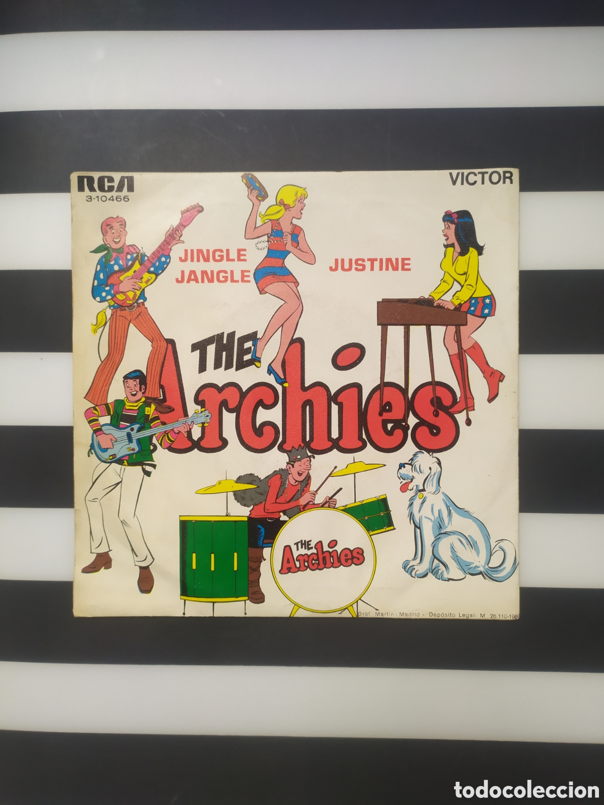 Discos de vinilo: Single The Archies. Jingle Jangle / Justine - Foto 2