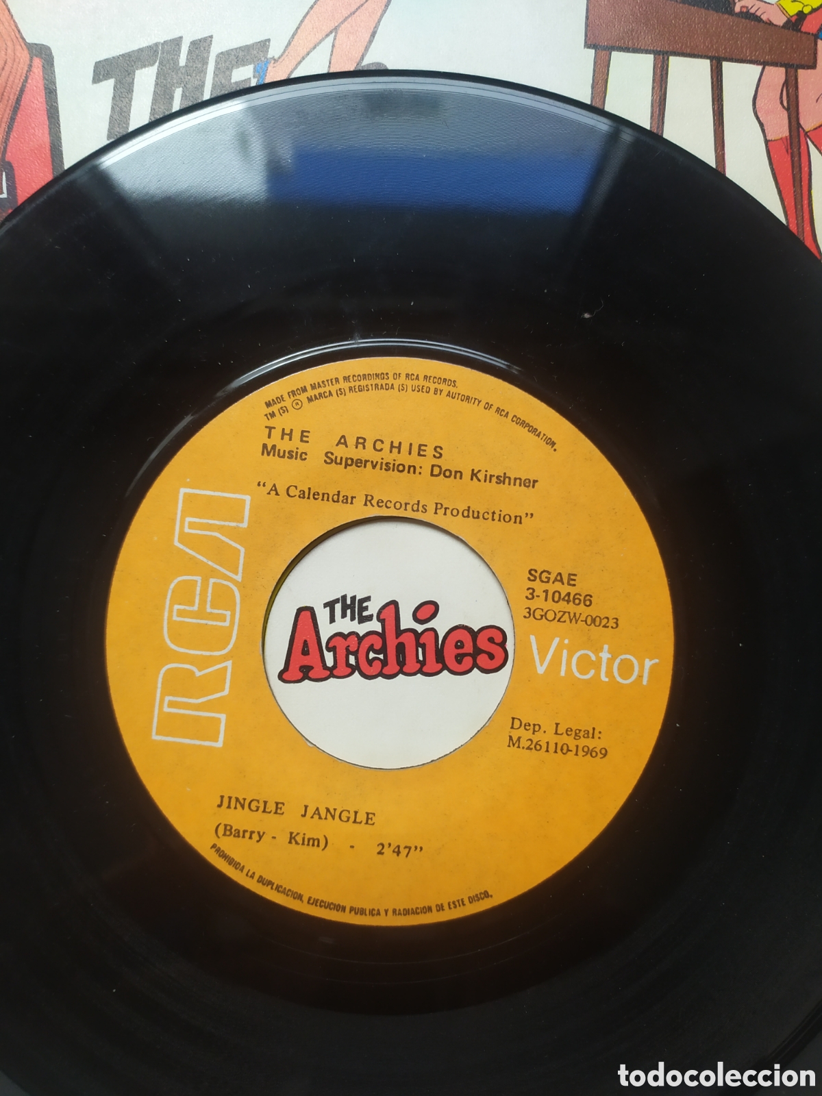 Discos de vinilo: Single The Archies. Jingle Jangle / Justine - Foto 3
