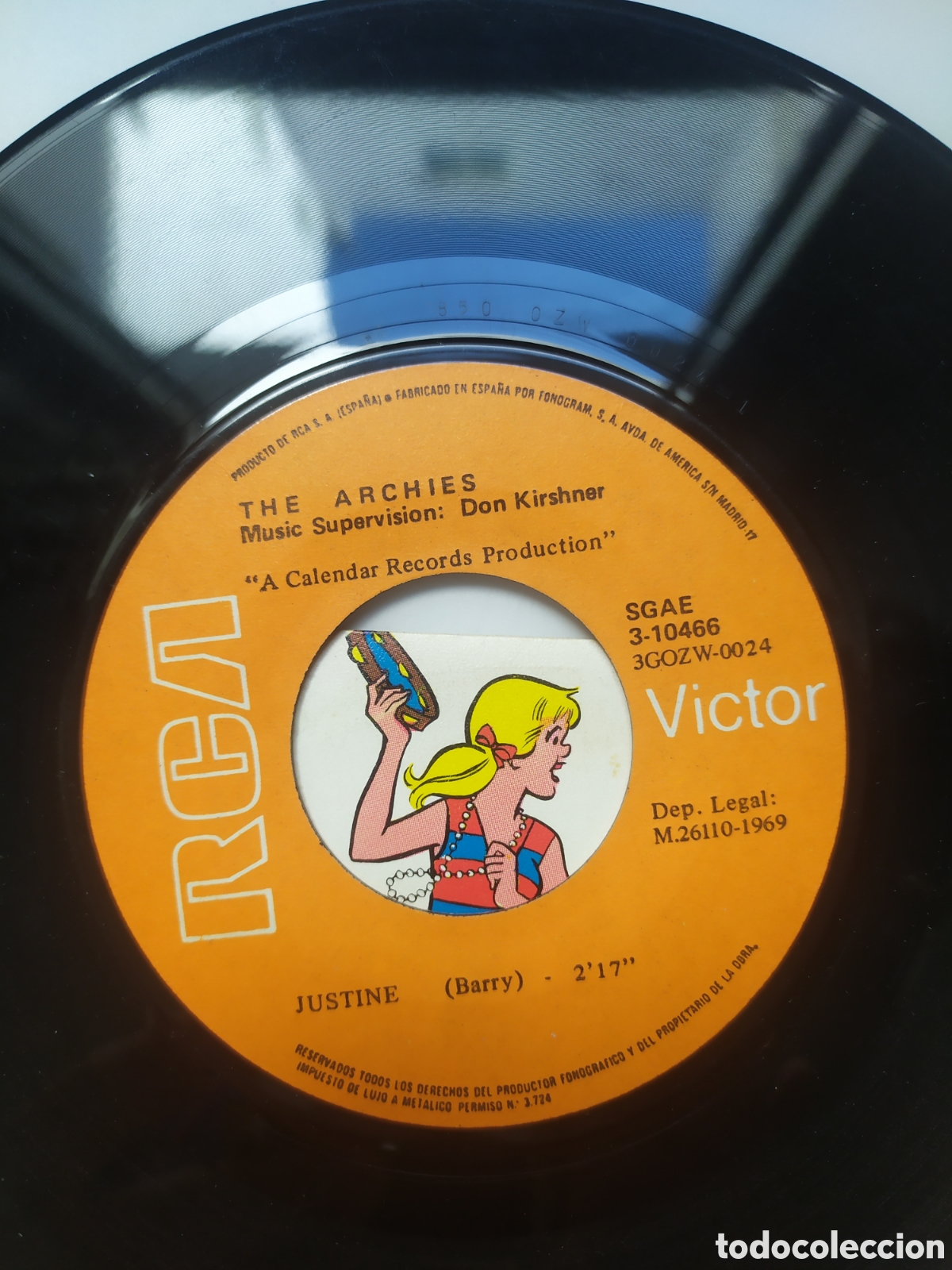 Discos de vinilo: Single The Archies. Jingle Jangle / Justine - Foto 4