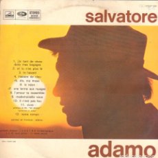Discos de vinilo: SALVATORE ADAMO - LE HASARD, HISTOIRE DE CLOU, LE NEON, VIVRE.../ LP EMI RF-16035. Lote 402988554