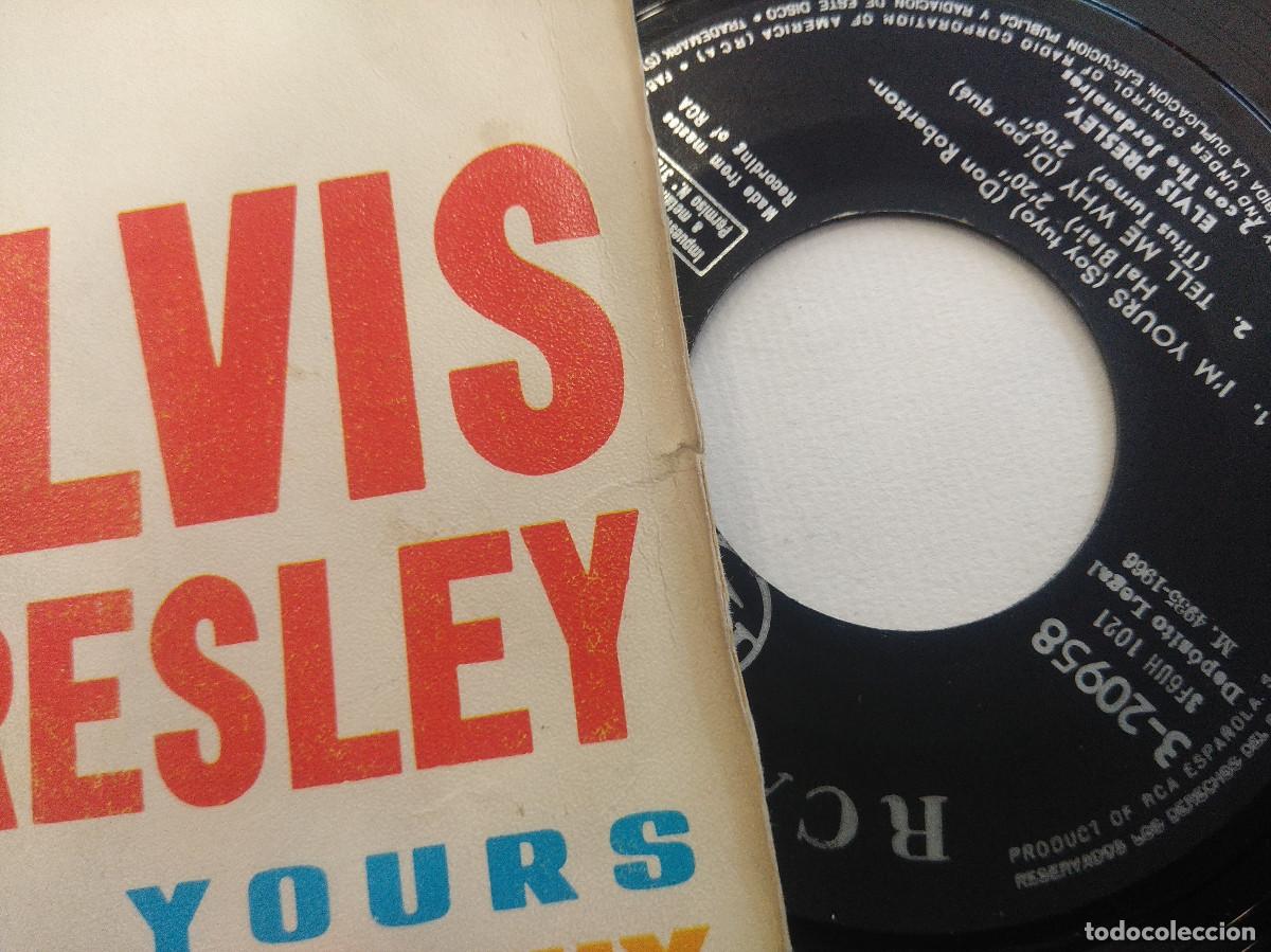 Discos de vinilo: ELVIS PRESLEY/IM YOURS/SINGLE. - Foto 2