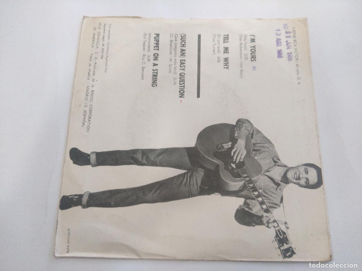 Discos de vinilo: ELVIS PRESLEY/IM YOURS/SINGLE. - Foto 3