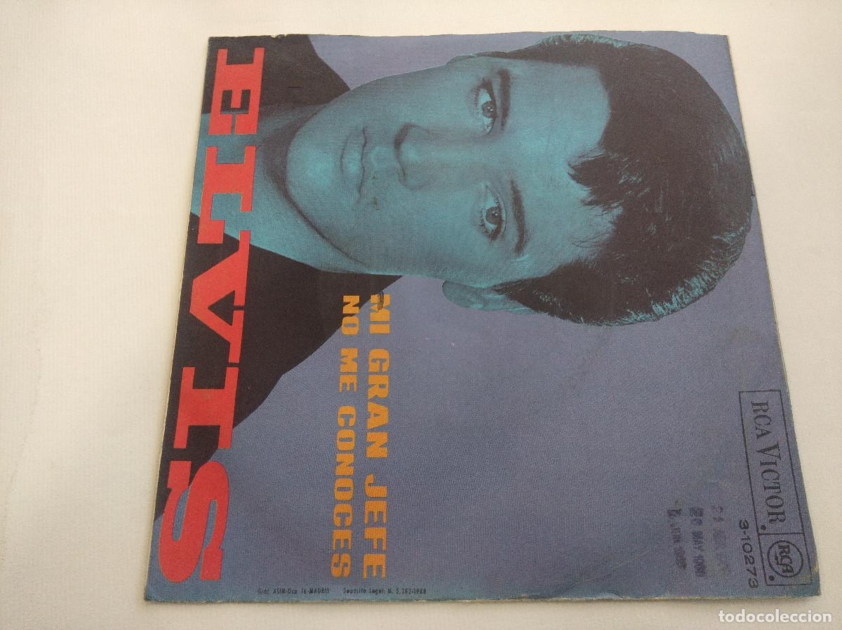 Discos de vinilo: ELVIS PRESLEY/MI GRAN JEFE/SINGLE. - Foto 3