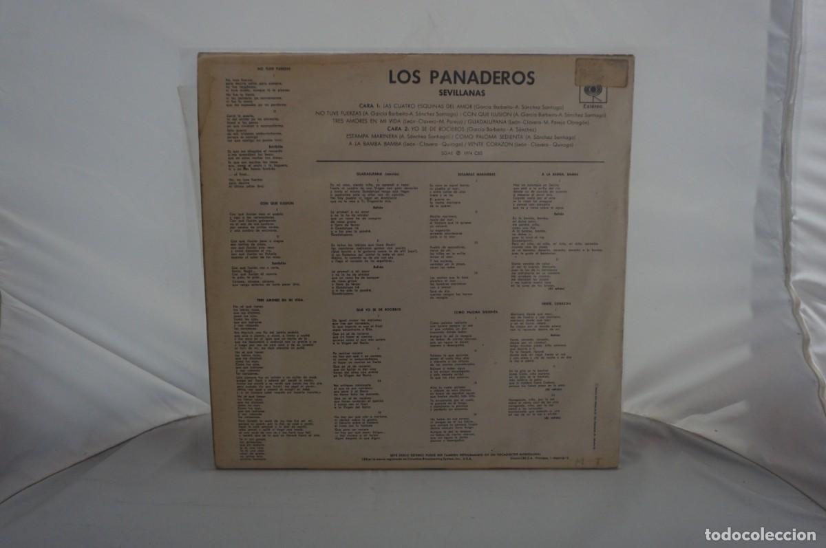 Discos de vinilo: LP - LOS PANADEROS - SEVILLANAS - Foto 3