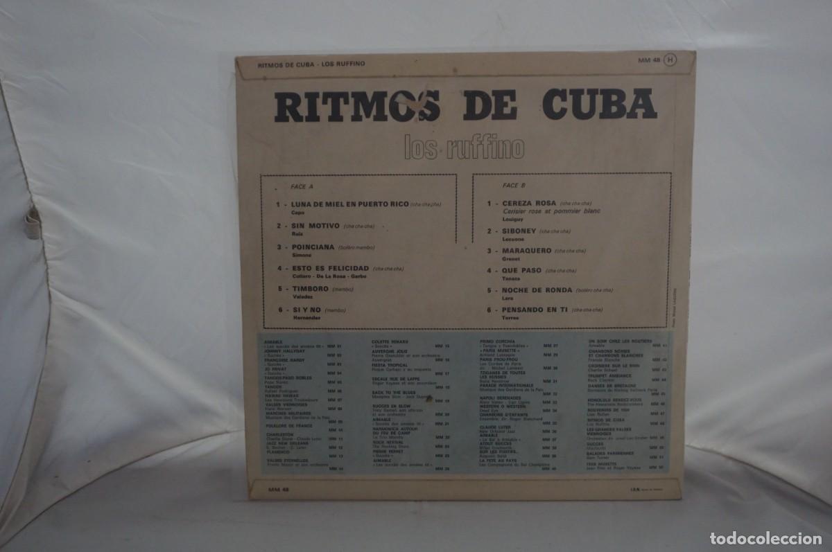 Discos de vinilo: LP - RITMOS DE CUBA - LOS RUFFINO - Foto 3