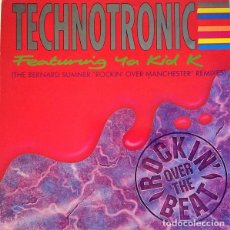 Discos de vinilo: TECHNOTRONIC FEATURING YA KID K – ROCKIN' OVER THE BEAT - MAXI-SINGLE SPAIN 1990. Lote 403050874