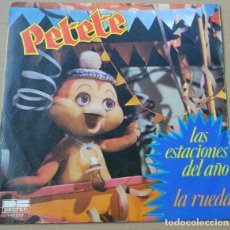 Discos de vinilo: PETETE. LAS ESTACIONES DEL AÑO. LA RUEDA. SINGLE BELTER 1981. Lote 403056359